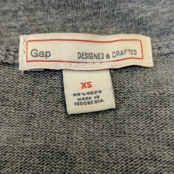 Gap Designed and Crafted Gray Striped Short Sleeve Dress Size XS - Picture 8 of 8